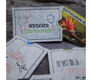 ADVENTSKALENDER 4. Dezember - Stickserie ITH - 14 Geschenkkartenhüllen Vol. 1